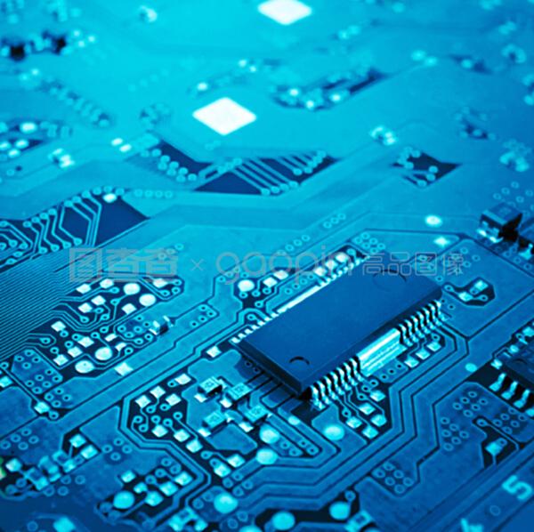 关闭蓝色电路板集成电路的设计流程